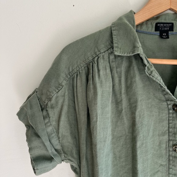 JCREW Baird McNutt Irish linen Shirt Dress Size XS - Picture 4 of 8